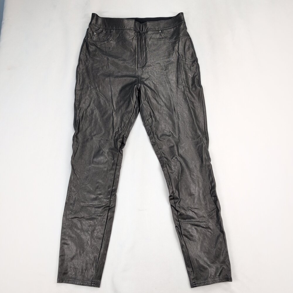 Spanx Faux Leather Pant Sz L - Picture 2 of 14